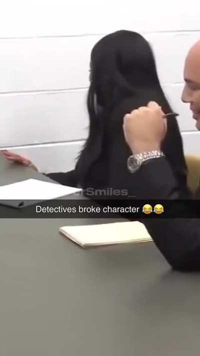 Detectives break character ?