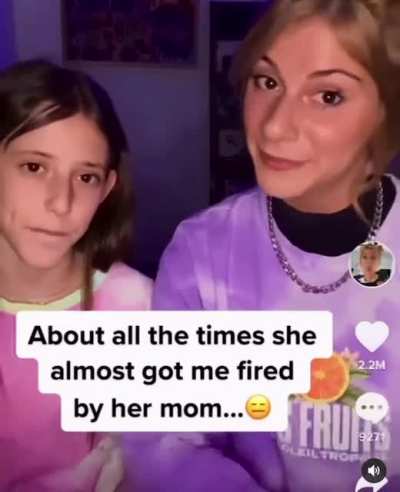 A girl and her babysitter write a song together