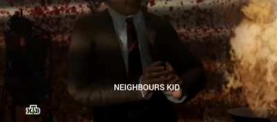 Why dont you go play with neighbours kid?