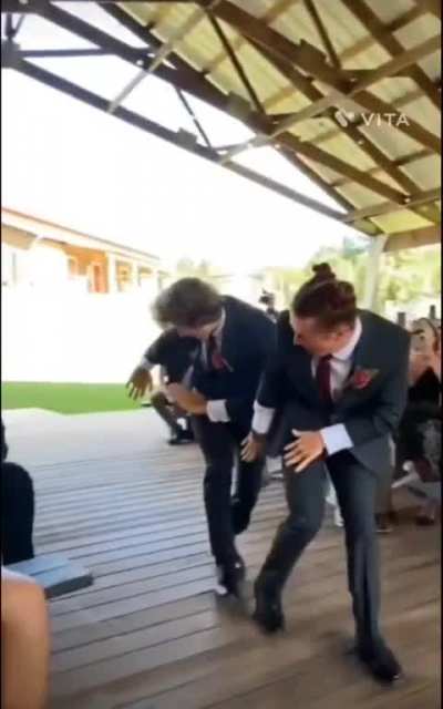 Never invite the clumsy guy to dance at your wedding