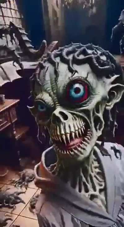 An AI generated video has crazy transitions
