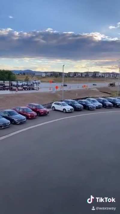 Watching speeders get pulled over