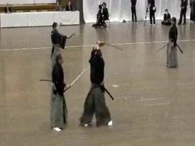 How fast a Master Swordsman can draw his Katana.