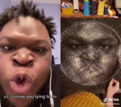 Sorry if this has already been posted but I have to make sure everyone sees our man reacting to a portrait of himself ?