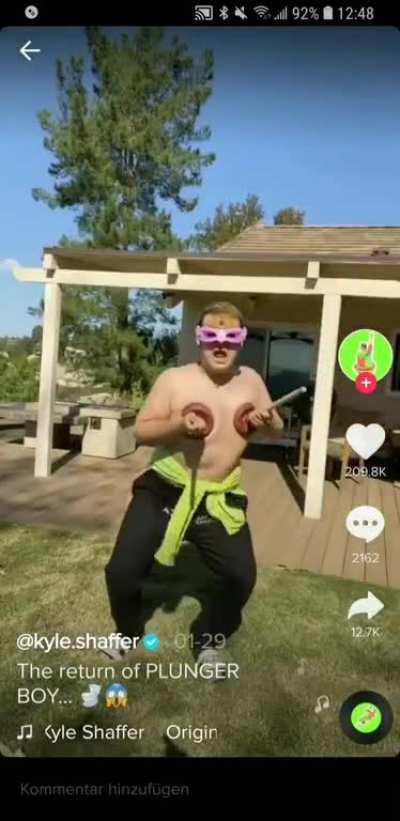 "Go play outside with the kid next door" The kid next door:
