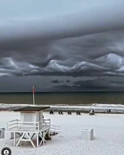 ? Oddly shaped clouds over Fort Walton Beach, Florida