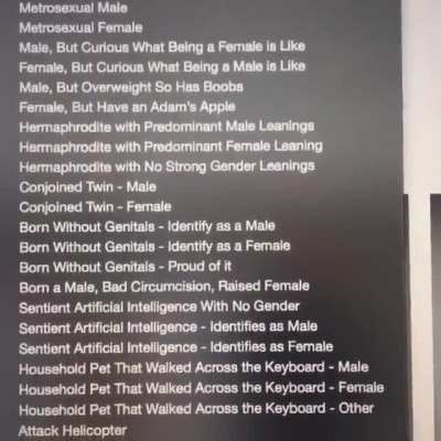 Useless Genders