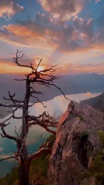 ? This hiker's incredible view from their tent ?