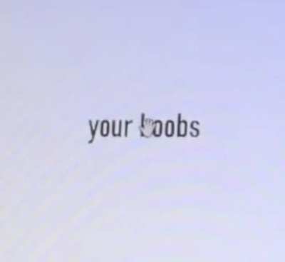 Boobies ?