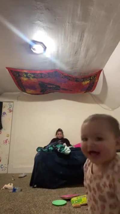 1 Year Old Making a TikTok