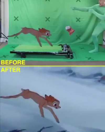 EXCLUSIVE behind the scenes footage of Bambi...??