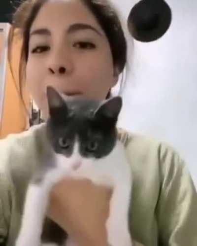 She looks startled!