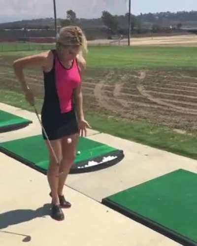 Golf ball juggle trick