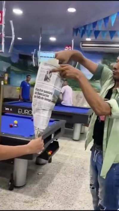 some magic at the pool hall