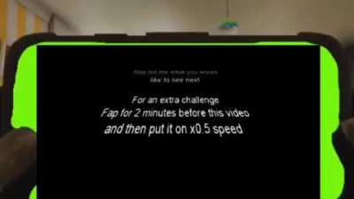years ago this kid at my high school made a “try not to fap challenge” we made a video of it and this is the only piece of it left