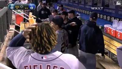 [Highlight] 2012: Miguel Cabrera is subbed out in the last game of the year, receiving a standing ovation from the Kansas City crowd as he secures the first Triple Crown since Carl Yastrzemski in 1967