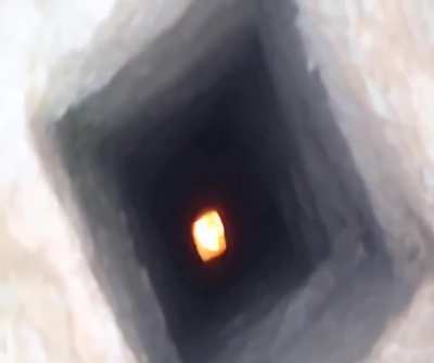 Molotov down abandoned mine shaft