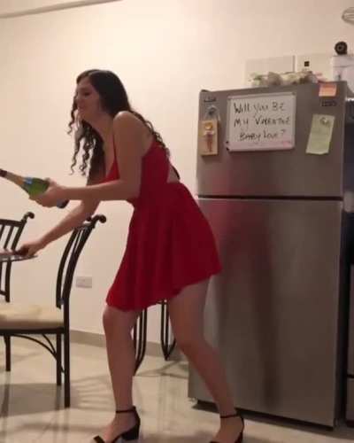 to pop the cork.