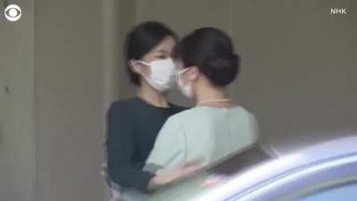 Japan’s Princess Mako saying goodbye to her family as she loses her royal status by marrying a "commoner"