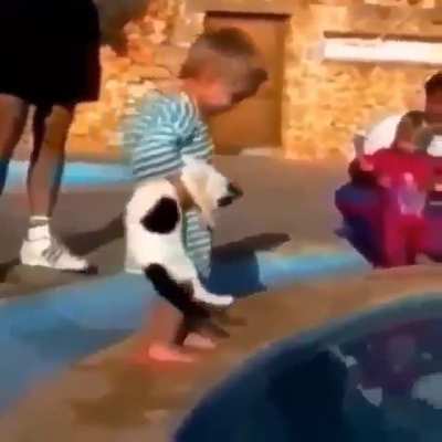You go in, I'll get the towel
