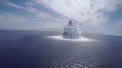 U.S. Navy 40,000-Pound Bomb Test Near Aircraft Carrier