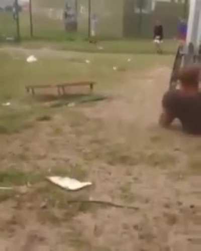 Somersaulting off a mini-tramp