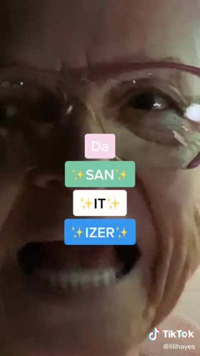 The APP✨IT✨IZER to wash ur hands ?