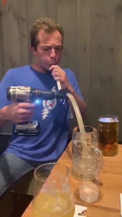 A faster way to chug beer