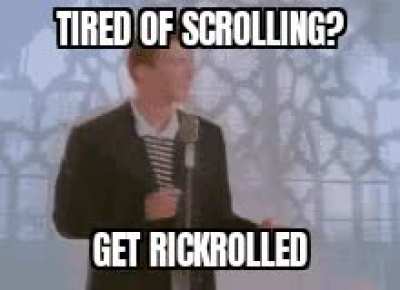 NEVER GONNA GIVE YOU UP