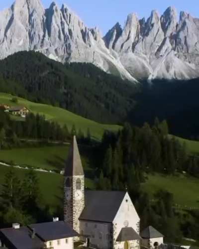 ? Santa Maddalena is a wine village in the Dolomites, Italy