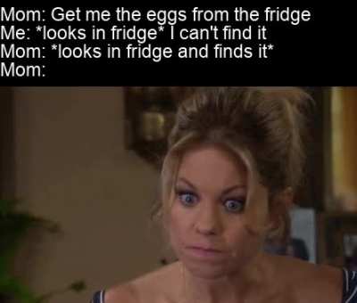 But it wasn't there!