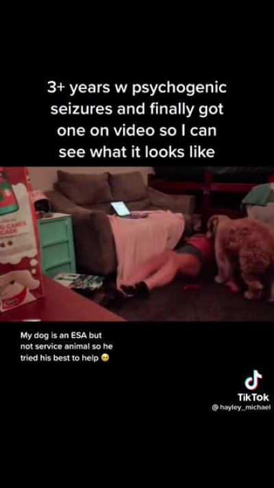 She finally captures seizure on video