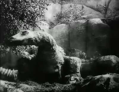 The first dragon ever depicted on film was in a 1924 German silent movie, "Die Nibelungen" (directed by Fritz Lang). Based on the ancient Germanic/Norse sagas, in which Siegfried slays the dragon Fáfnir.