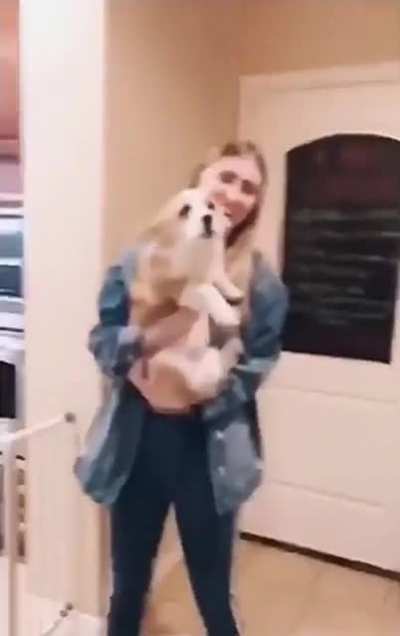 Howling every time she gets food