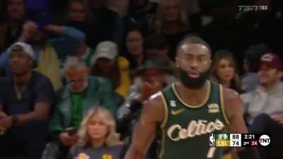 [Highlight] Jaylen Brown and Jayson Tatum show off their midrange game against the Lakers