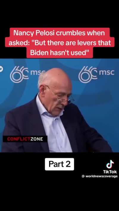 Nancy Pelosi crumbles when asked: '"But there are levers that Biden hasn't used"