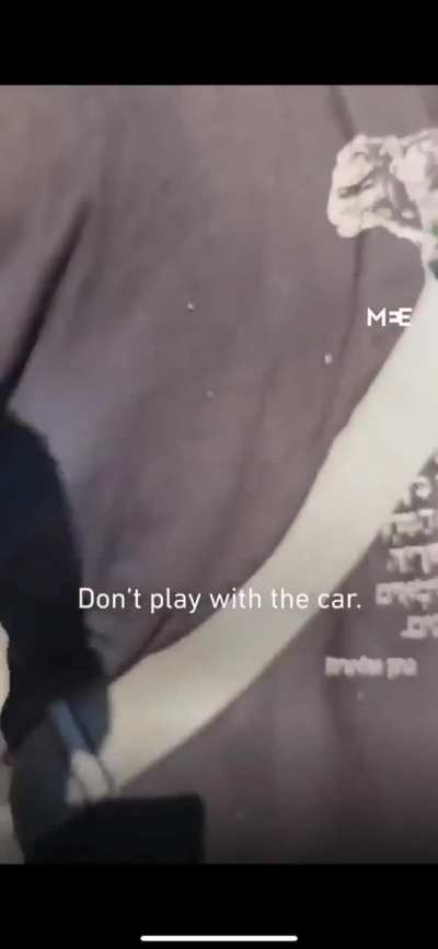 Armed settlers assault a group of people and hijack their car