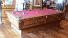Gyroscopic self-leveling pool table on the cruise ship.