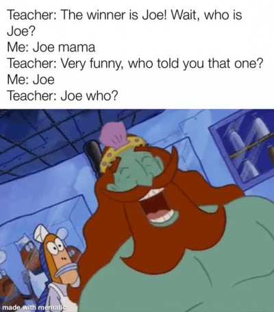 The teacher must be a boomer!