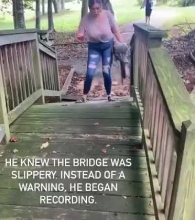 HMC while I cross a mossy bridge