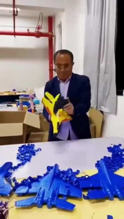 He is gonna smile all the way to the bank selling this toys.