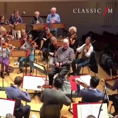 Orchestras pranking their conductors on their birthdays