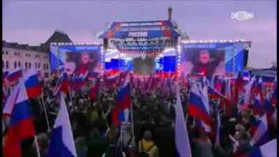 Ivan Okhlobystin's "Goyda" speech for the Russian Invasion of Ukraine had edited crowd cheers. What a facepalm event.