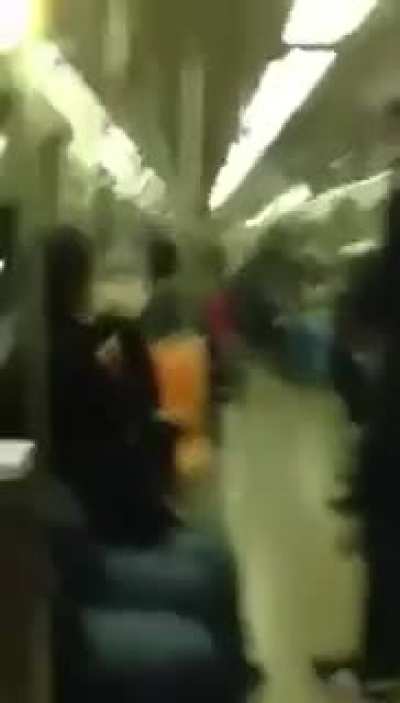 SAX BATTLE IN NYC SUBWAY