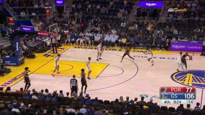 [Highlight] Shaedon Sharpe showcasing his footwork on a fadeaway jumper followed by his freakish athleticism on an alley oop dunk on consecutive plays