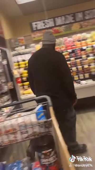 Dudes parole officer is in the same grocery store