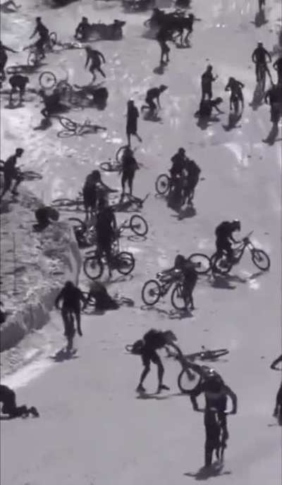 To get down the hill