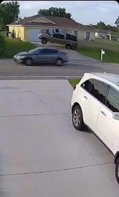 Idiot in a truck
