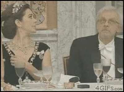 Guy tries to peek at the booba of a princess in denmark