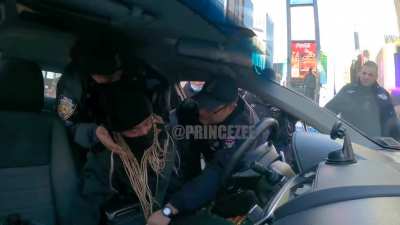 Youtuber pretends to faint in his car for clout. NYPD busts open his windows.